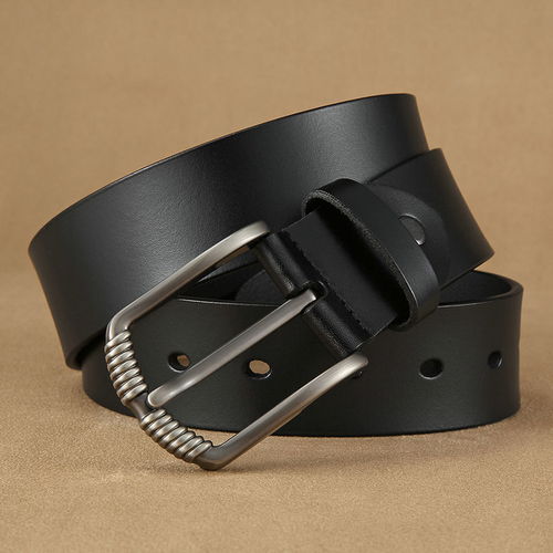 皮帶男真皮針扣腰帶純牛皮休閑百搭褲帶青年中年學生韓版男士皮帶