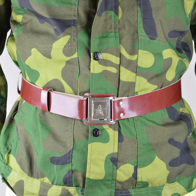 經典老式紅色內外腰帶cs學生軍訓內外腰帶