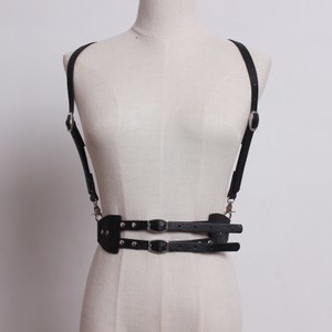 【深藍雜物】打板定制復古原宿多色鐳射腰帶包斜跨可拆卸酷女孩